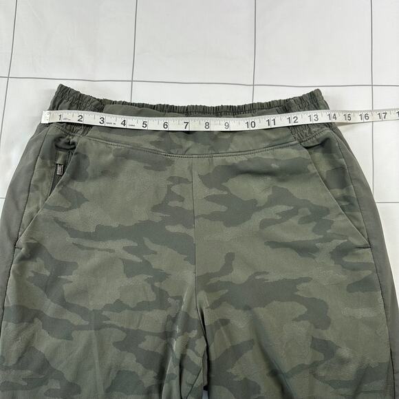 Athleta Pants Womens 6 Green Camo Brooklyn Textured Lined Jogger Athletic Warm - Picture 7 of 12